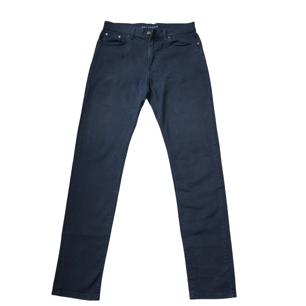 Mott & Bow Mens Skinny Jeans Dark Navy Blue Stretch Denim W31 L32 AA20